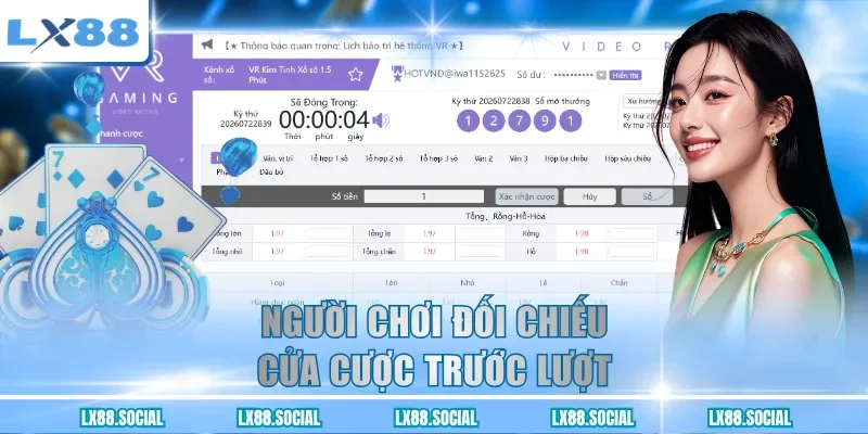 Người chơi đối chiếu cửa cược trước lượt